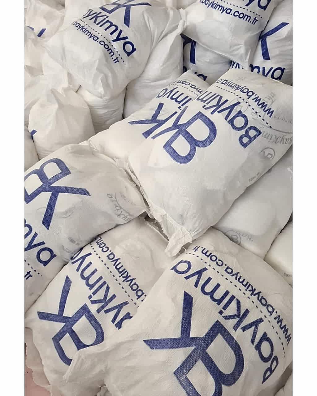 BAY KİMYA KOKULU (KOKUSUZDUR) TAŞ TOZU BEYAZ 1 ÇUVAL 5'ER KG'LIK PAKETLER 30 KG  