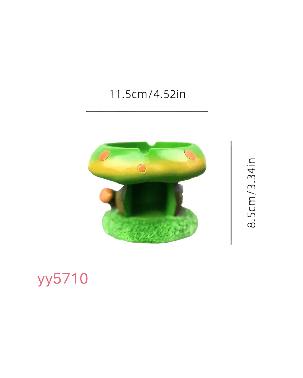  YY5710 Mantar Tasarımlı Küllük Silikon Kalıp - Şirin ve Yaratıcı Dekoratif Küllük, Eğlenceli Hediye Seçeneği!