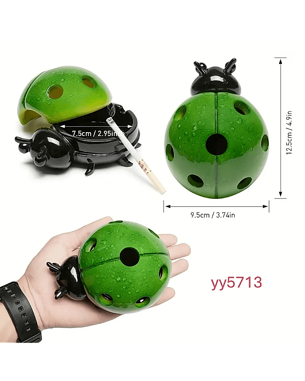  YY5713 Böcek Figürlü Küllük Silikon Kalıp - Şirin ve Yaratıcı Dekoratif Küllük, Eğlenceli Hediye Seçeneği!