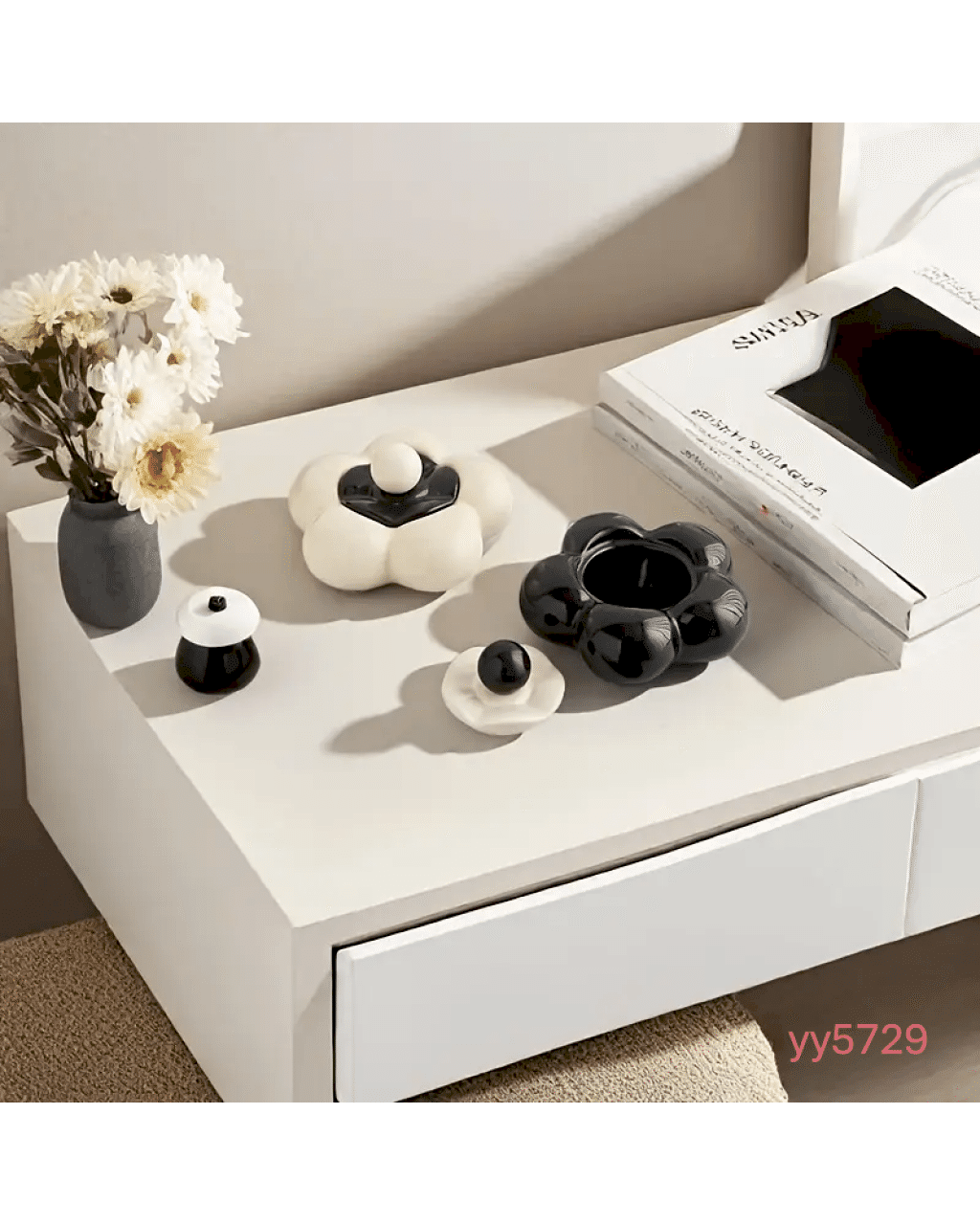  YY5729 Modern Çiçek Formlu Kapaklı Kutu Silikon Kalıp • El Yapımı Dekoratif Takı Kutusu ve Özel Günler için Hediye Seçeneği!