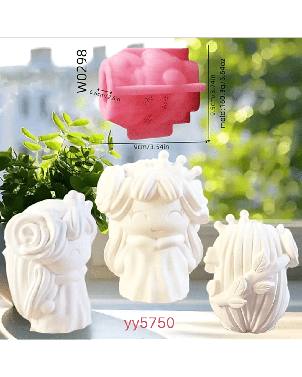  YY5750 Peri Figürlü Mum Silikon Kalıp - Şirin ve Yaratıcı Dekoratif Mum Kalıbı, Eğlenceli Hediye Seçeneği!