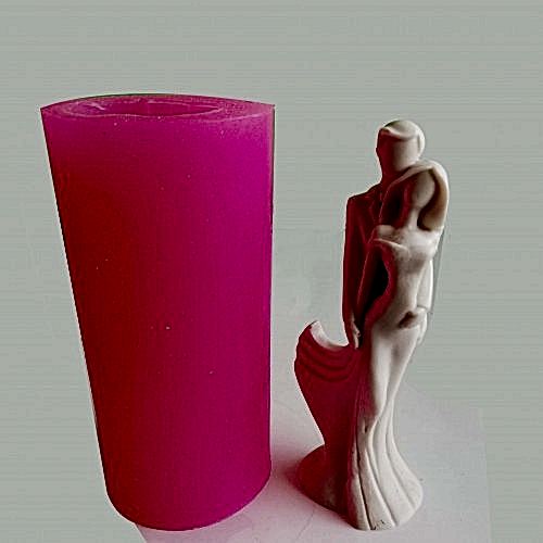 YY1426 Sarılan Sevgili Çift Mum Silikon Kalıp: Romantik ve Anlamlı Hediye Seçeneği!