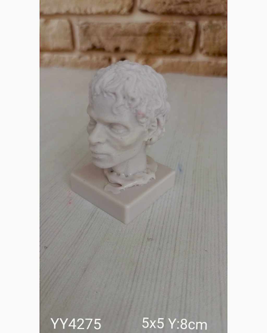 YY4275 Halloween Temalı Kafa Obje Silikon Kalıp • El Yapımı Korku ve Gotik Dekorlar için Hediye Seçeneği!