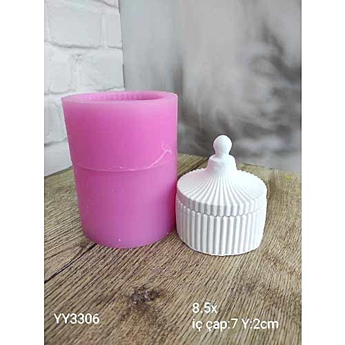 YY3306 KAPAKLI MUMLUK TAKI KUTUSU SİLİKON KALIP: ŞIK VE FONKSİYONEL BİR HEDİYE!