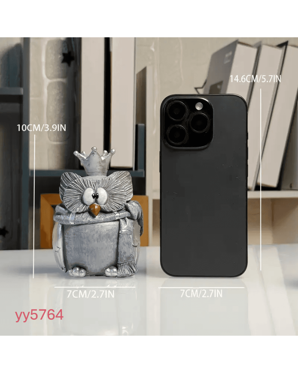  YY5764 Taçlı Baykuş Biblo Silikon Kalıp • El Yapımı Eğlenceli Dekor Kalıbı • Hediyelik ve Koleksiyonluk Figür!