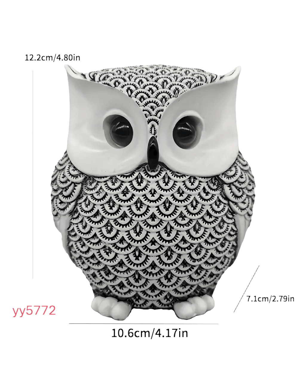  YY5772 Baykuş Figürlü Biblo Silikon Kalıp • El Yapımı Dekoratif Obje Kalıbı • Anlamlı ve Şık Hediye Fikri!