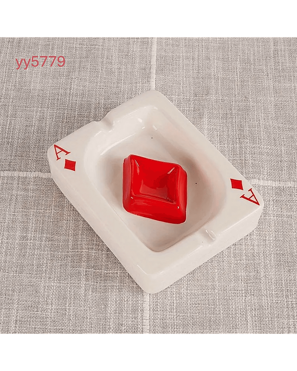  YY5779 İskambil Kartı Temalı Küllük Silikon Kalıp • El Yapımı Dekoratif Obje Kalıbı • Eğlenceli ve Anlamlı Hediye Fikri!