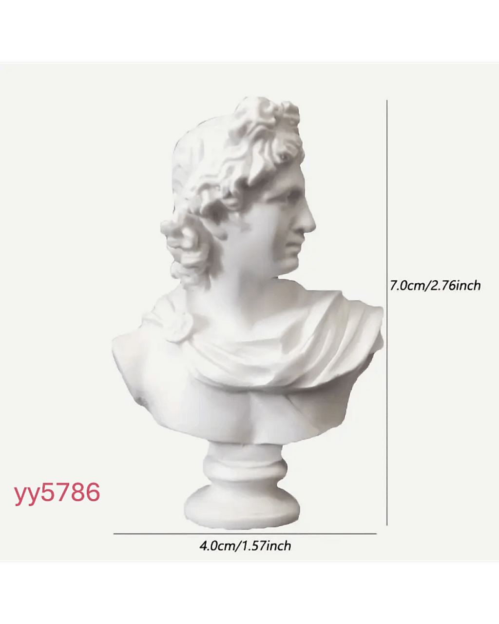  YY5786 Klasik Büst Figürlü Dekoratif Obje Biblo Silikon Kalıp • El Yapımı Sanatsal Tasarım ve Hediye Seçeneği!
