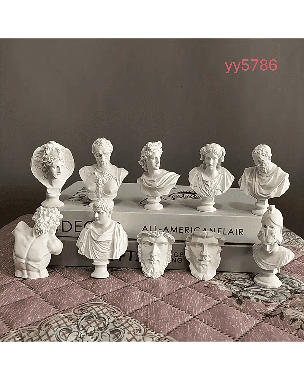  YY5786 Klasik Büst Figürlü Dekoratif Obje Biblo Silikon Kalıp • El Yapımı Sanatsal Tasarım ve Hediye Seçeneği!