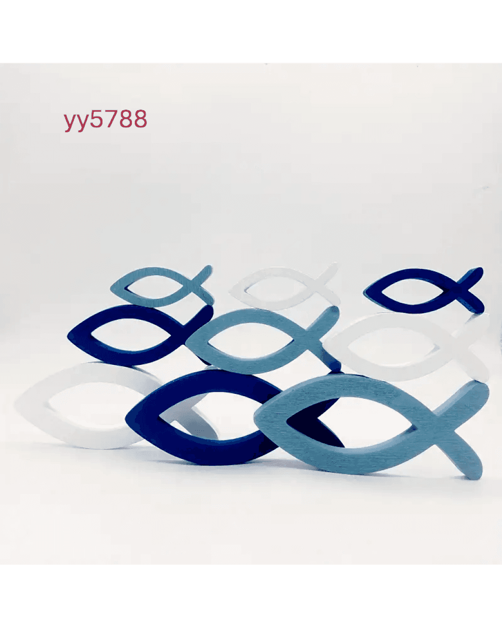  YY5788  Balık Dekoratif Obje Biblo Silikon Kalıp 