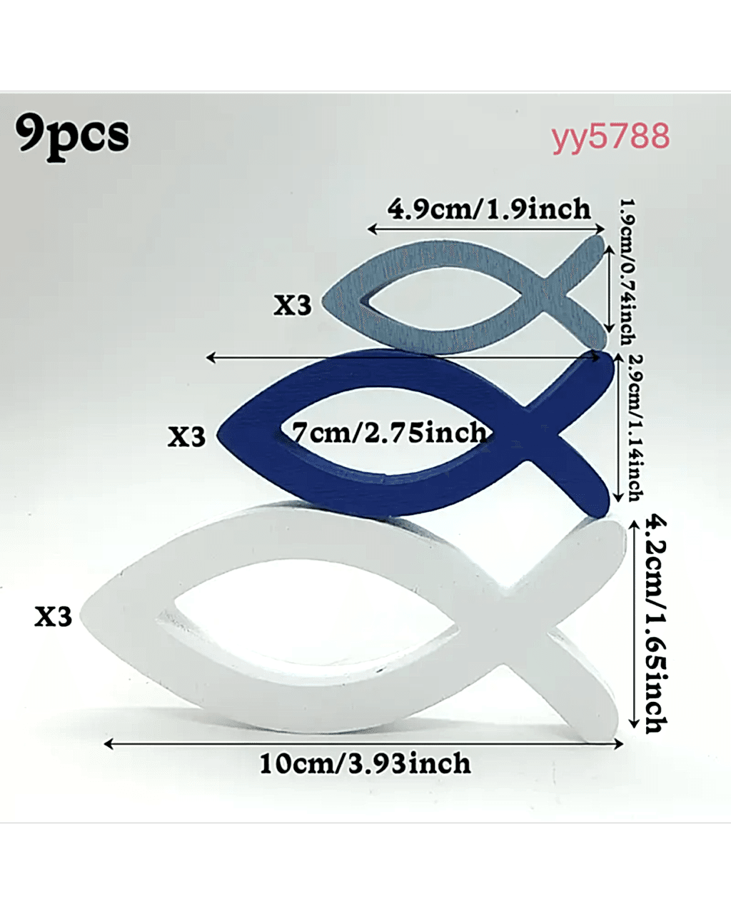  YY5788  Balık Dekoratif Obje Biblo Silikon Kalıp 