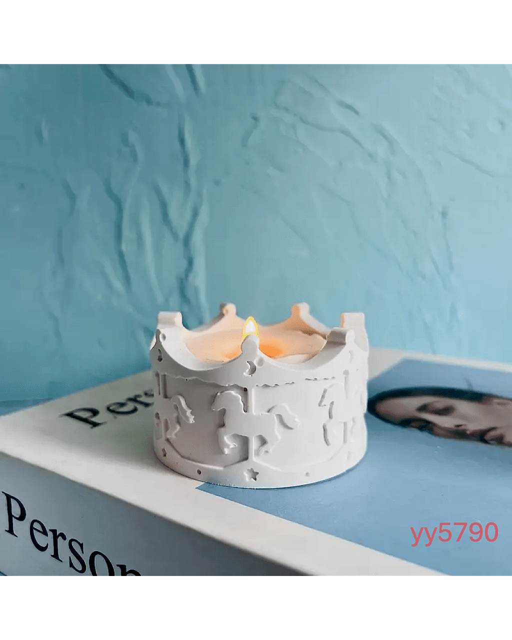  YY5790 Atlı Karınca Detaylı Mumluk Silikon Kalıp • El Yapımı Dekoratif Tasarım ve Hediye Seçeneği!