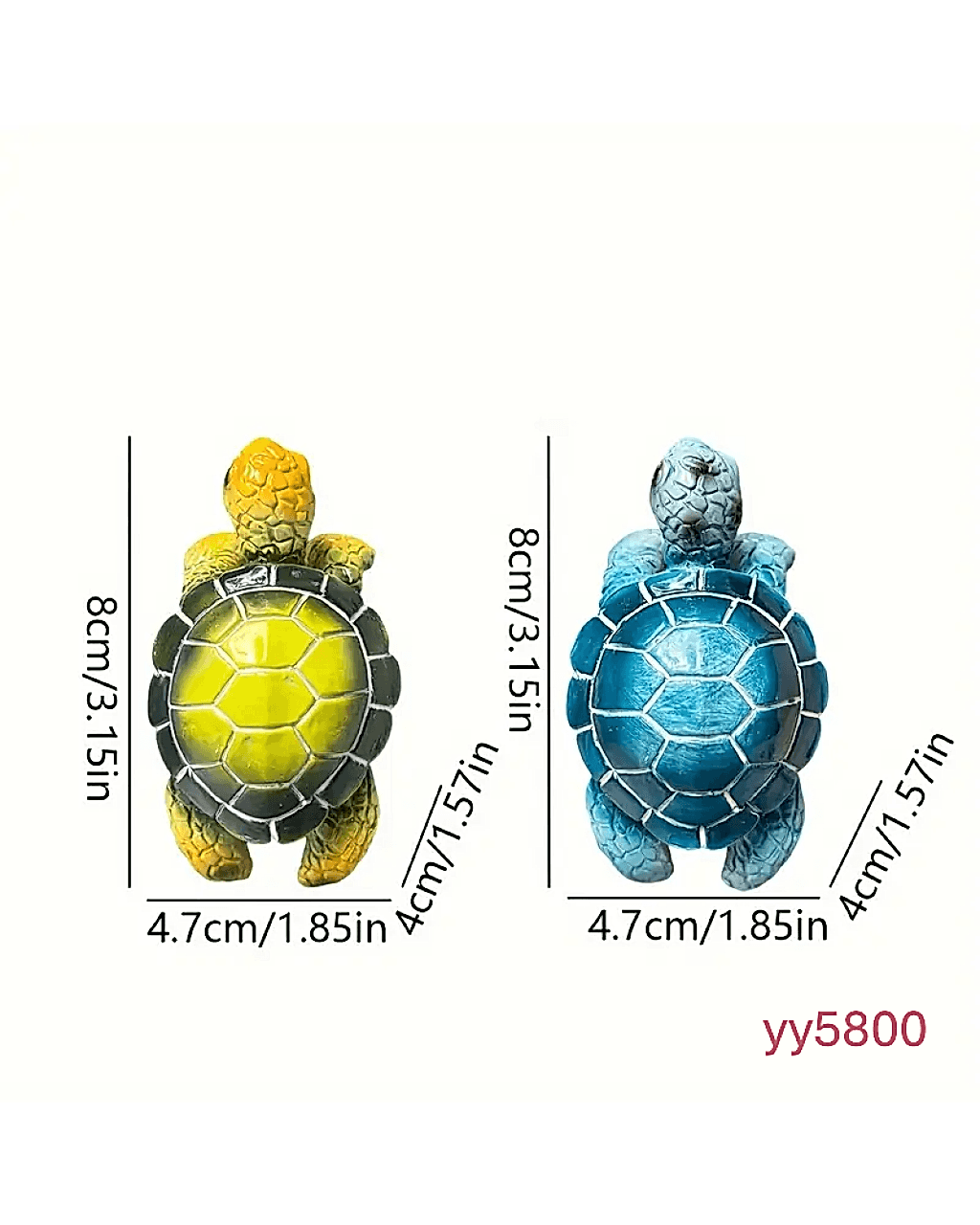  YY5800 Kaplumbağa Figürlü Saksı Süsü Silikon Kalıp • El Yapımı Bahçe Dekoru ve Özel Günler için Hediye Seçeneği!