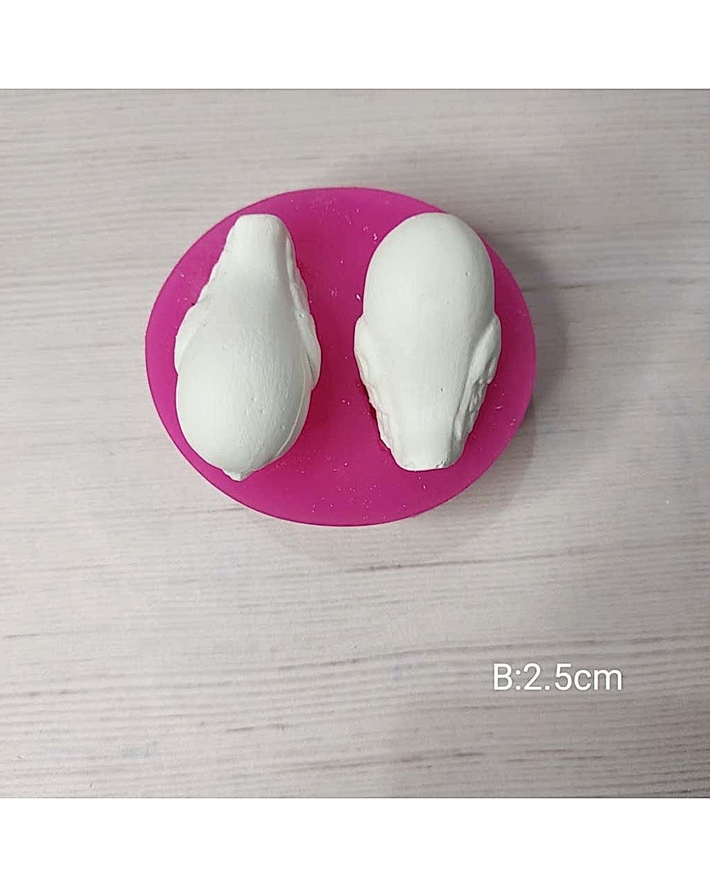 YY0303-Tombul Kuş İkili Silikon Kalıp-2,5cm
