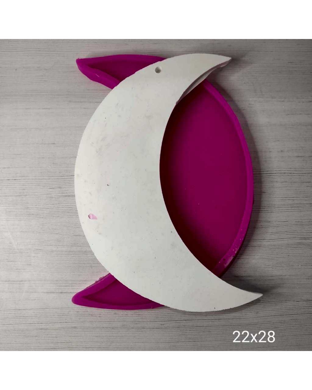 YY0775-Ay Tabanlık Askılık Silikon Kalıp-22X28