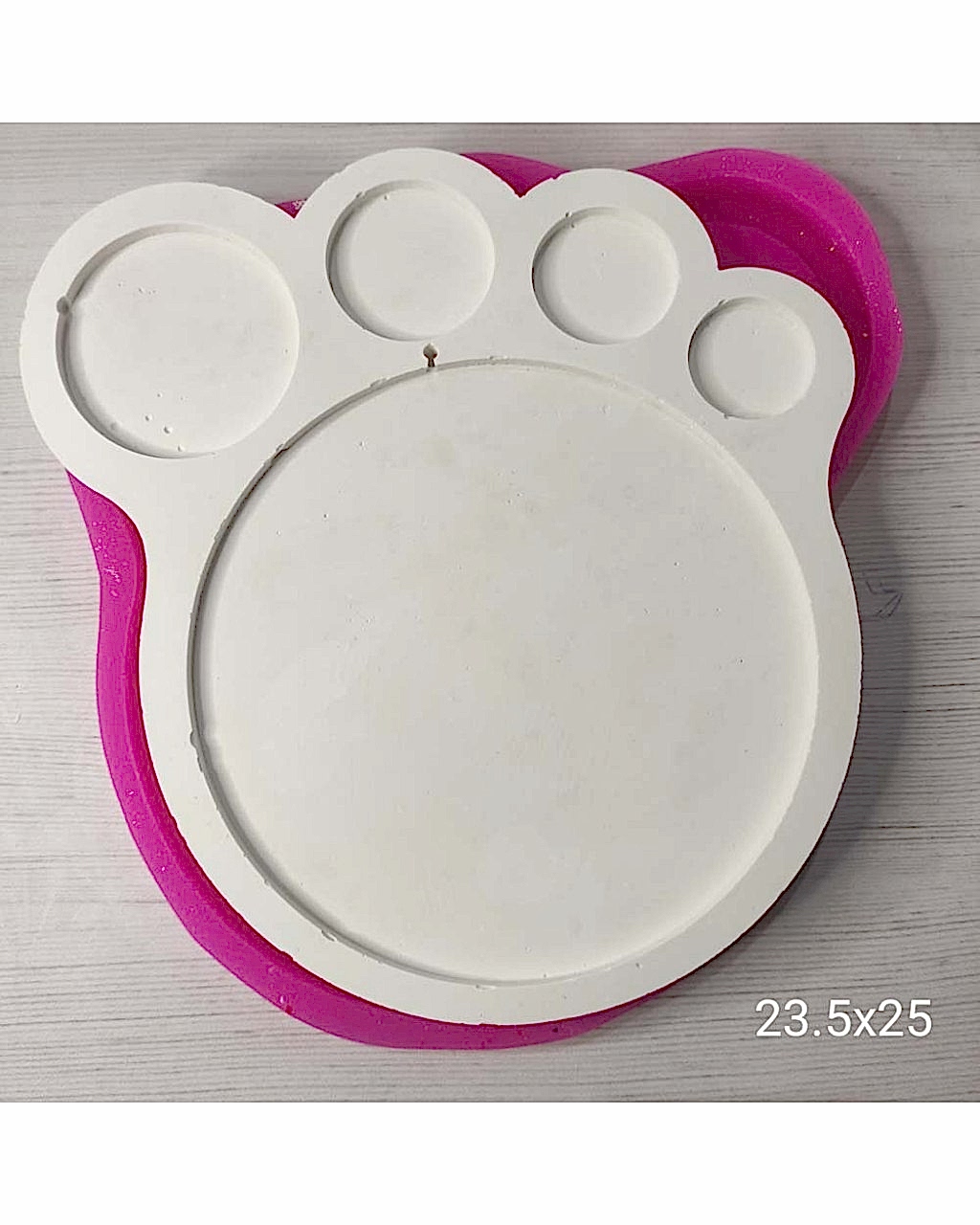 YY0776-Bebek Ayağı Çerçeve Pano Silikon Kalıp-23,5X25