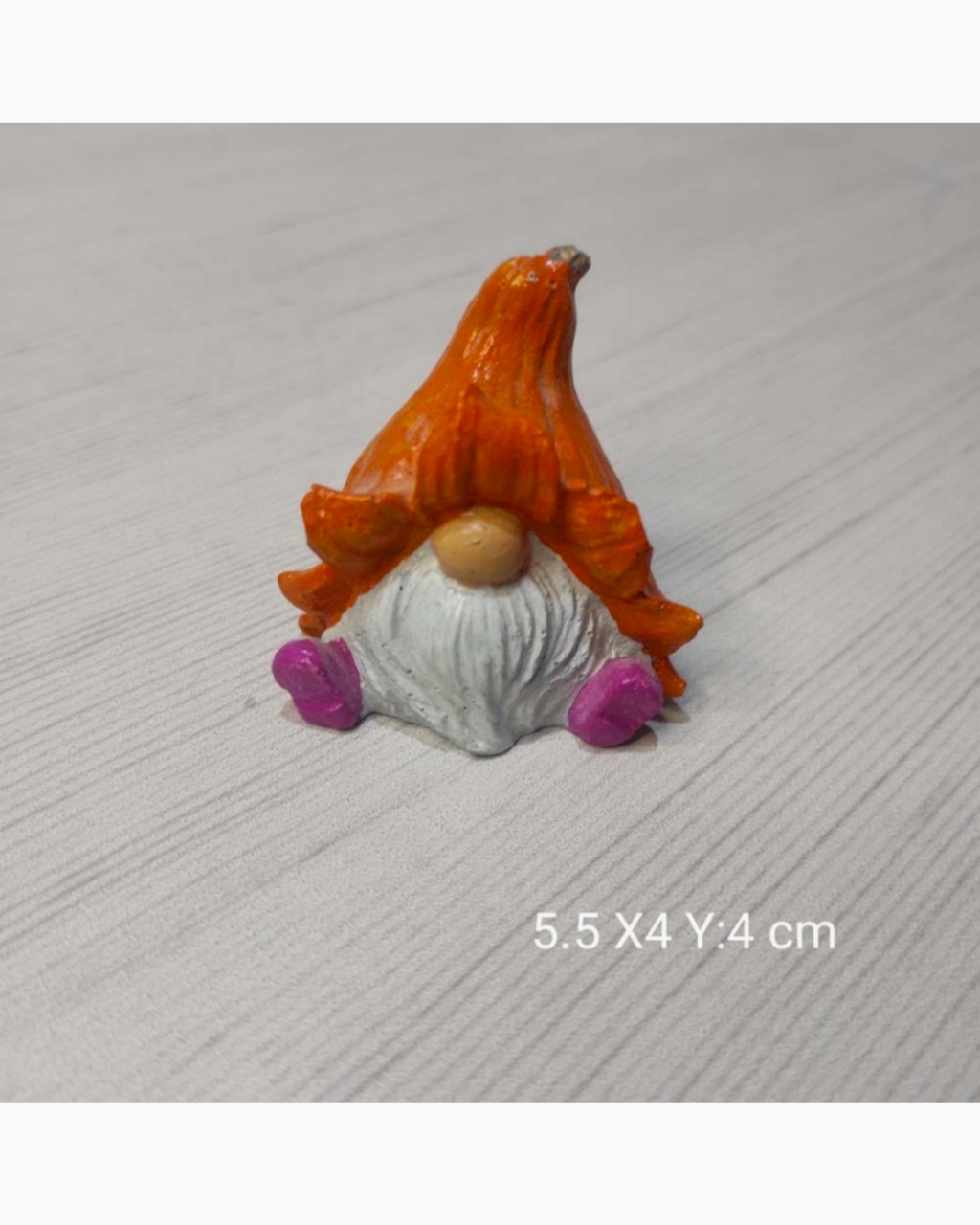 YY0854 Kabak Şapkalı Cüce Biblo Silikon Kalıp • El Yapımı Sonbahar Temalı Figür ve Özel Günler için Hediye Seçeneği!