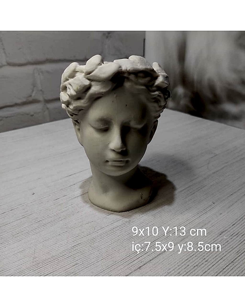 YY0965 Helen Saksı Büst Silikon Kalıp: Sanatsal ve Zarif Hediye Seçeneği!
