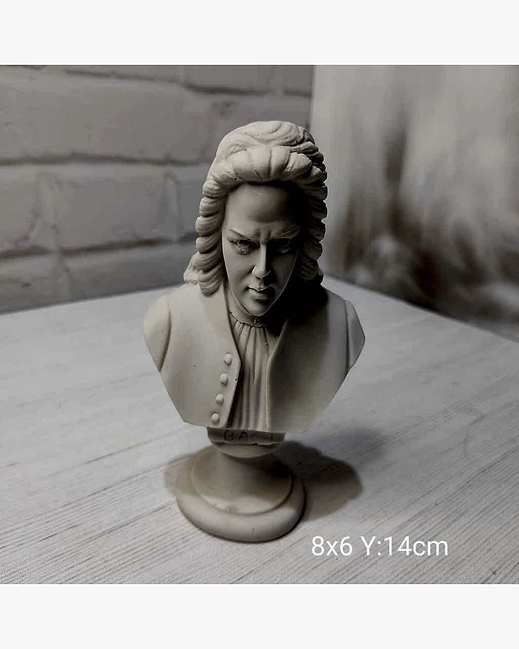 YY0971 Büst Mozart Biblo Silikon Kalıp: Müzikle Sanatı Birleştirin - Kaliteli ve Dayanıklı Hediye Seçeneği!