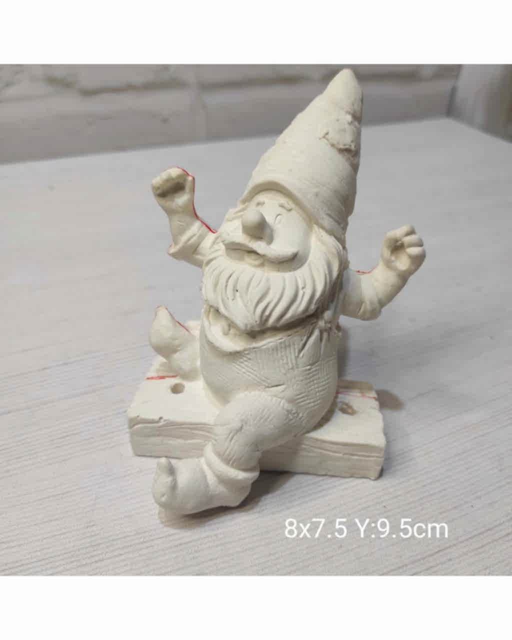 YY1029 Salıncaklı Cüce Biblo Silikon Kalıp • El Yapımı Bahçe Dekoru ve Özel Günler için Hediye Seçeneği!