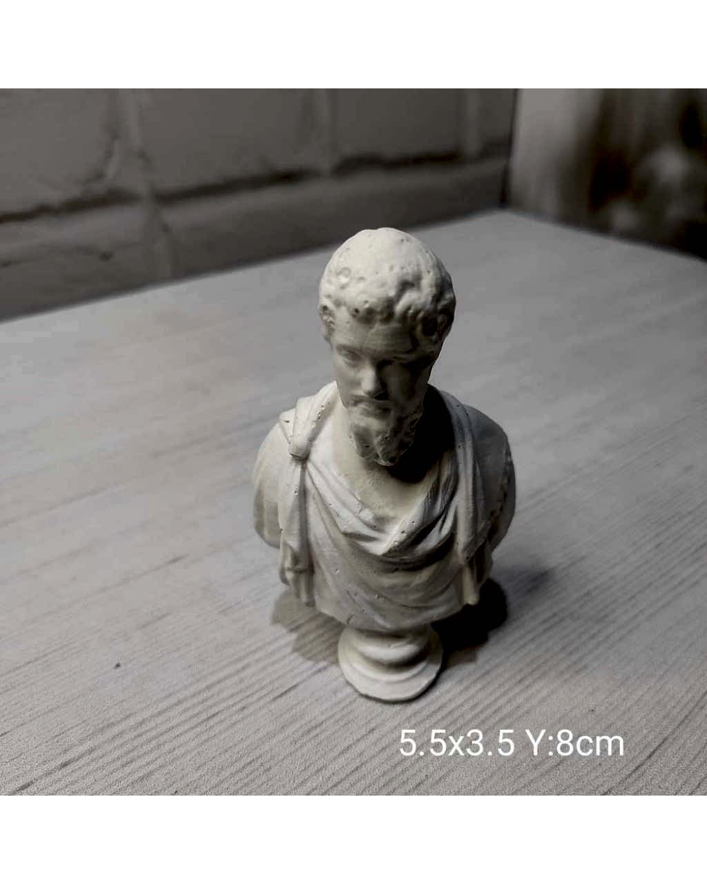 YY1144 Büst Zeus Biblo Silikon Kalıp: Gücün ve İhtişamın Sembolü - Kaliteli ve Dayanıklı Hediye Seçeneği!