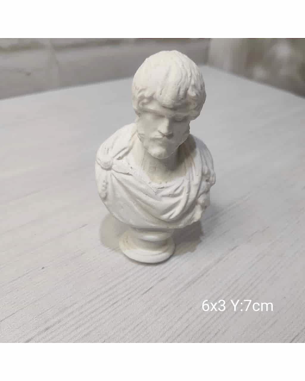 YY1145 Büst Zeus Biblo Silikon Kalıp: Güç ve İhtişamı Sanatınıza Taşıyın - Kaliteli ve Dayanıklı Hediye Seçeneği!