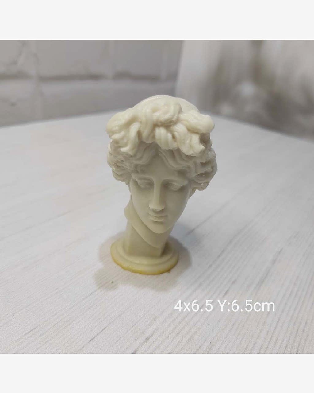 YY1147 Kaideli Kadın Büst Silikon Kalıp • El Yapımı Dekoratif Biblo Tasarımları için Hediye Seçeneği!