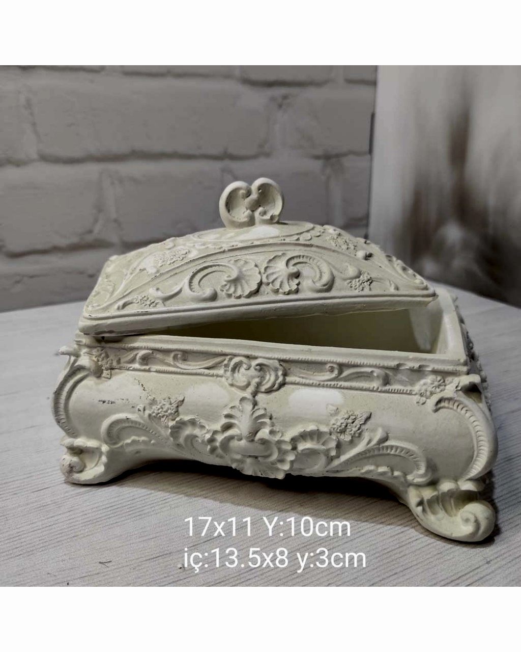 YY1380 Vintage Desenli Kapaklı Kutu Silikon Kalıp – Şık ve Zarif Dekoratif Hediye!