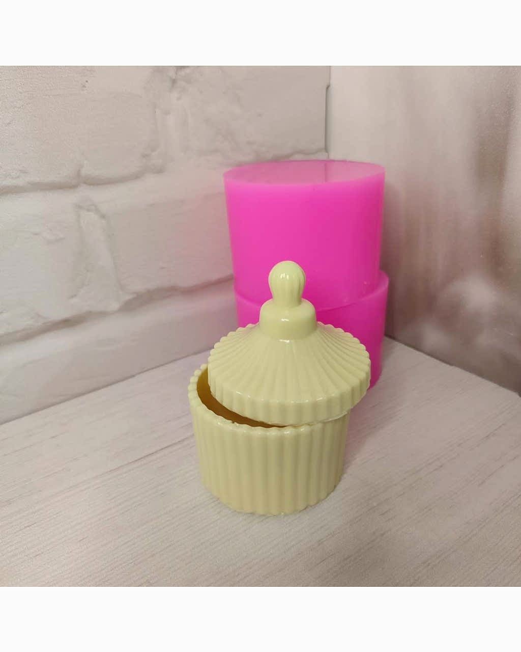 YY1801-Kapaklı Çizgili Takı Kutusu- Silikon Kalıp