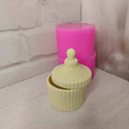 YY1801-Kapaklı Çizgili Takı Kutusu- Silikon Kalıp