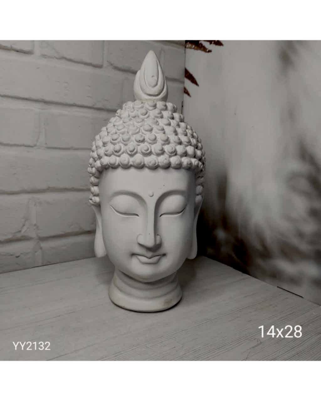 YY2132 Buddha Büst Biblo Silikon Kalıp: Huzur ve Şıklığı Bir Arada Sunun!