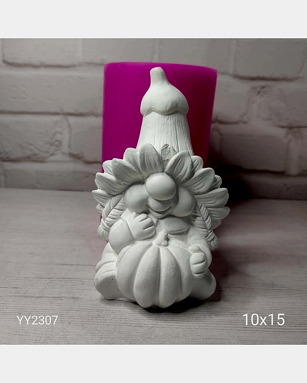 YY2307 Kabak Kafalı Cüce Gnome Kız Silikon Kalıp