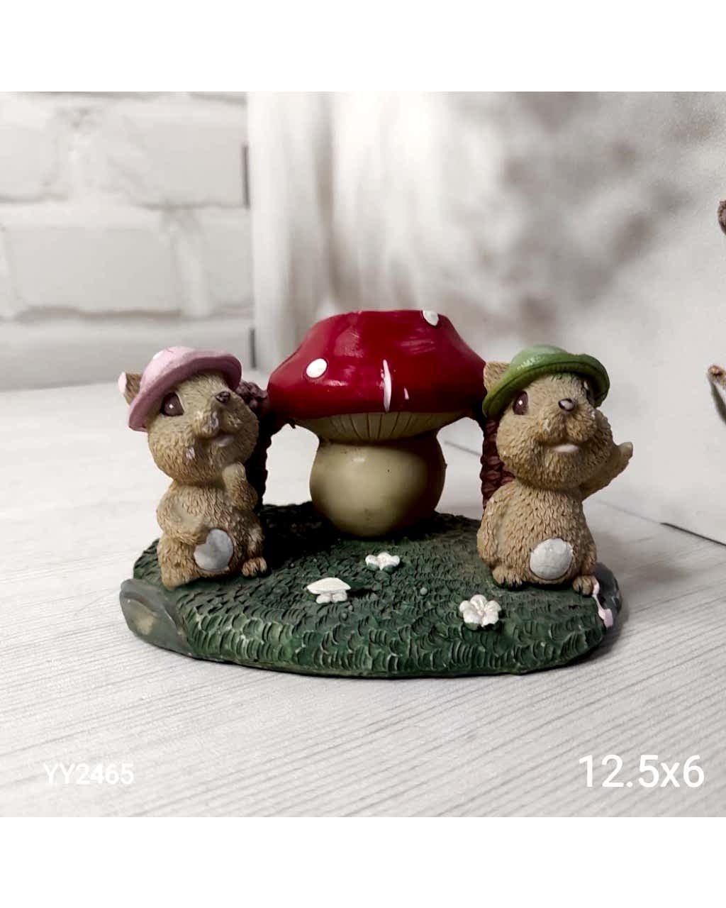 YY2465 Köstebekli Mantarlı Kalemlik Kürdanlık Silikon Kalıp