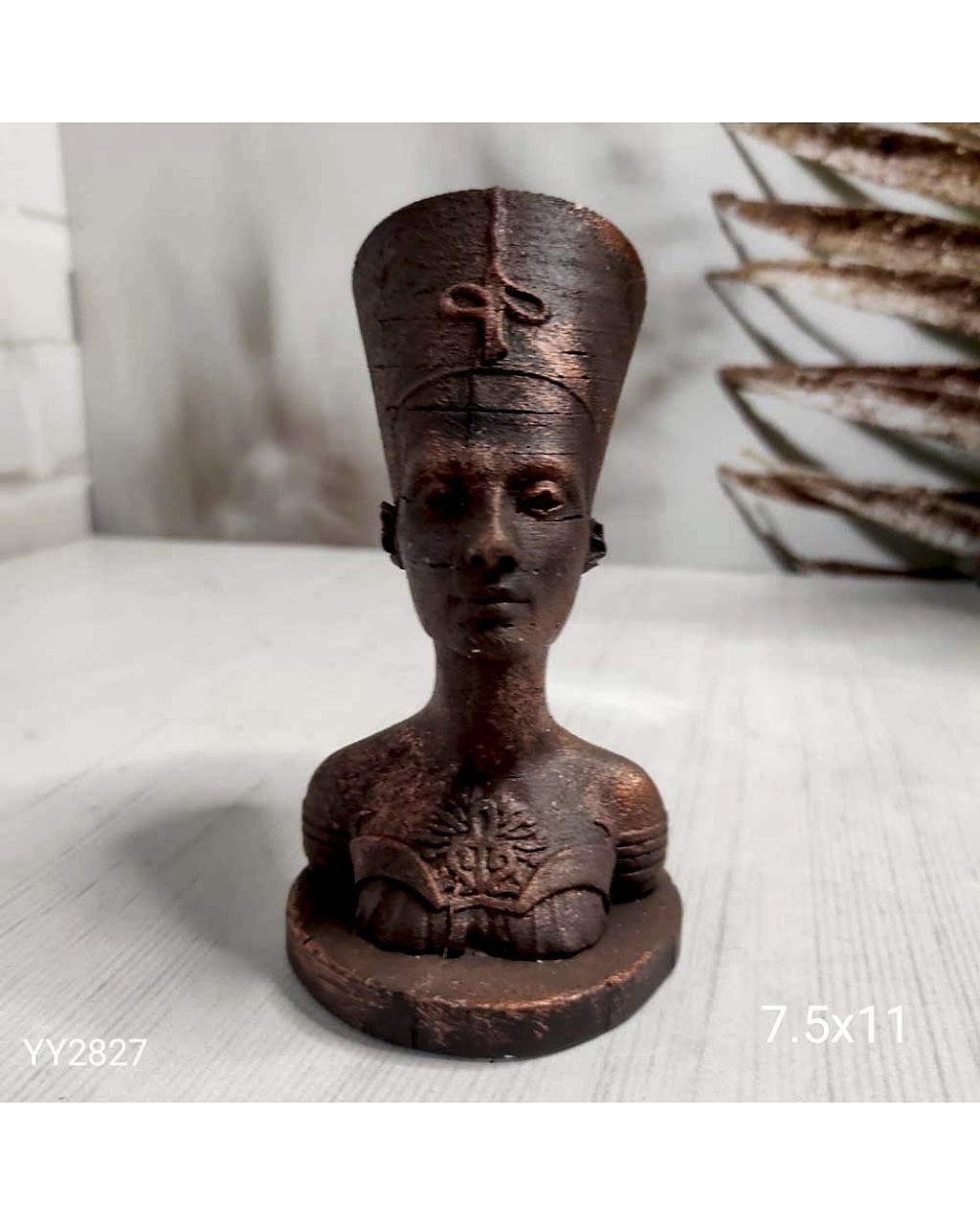 YY2827 Büst Nefertiti Biblo Silikon Kalıp: Antik Zarafeti Sanatınıza Taşıyın - Kaliteli ve Dayanıklı Hediye Seçeneği!