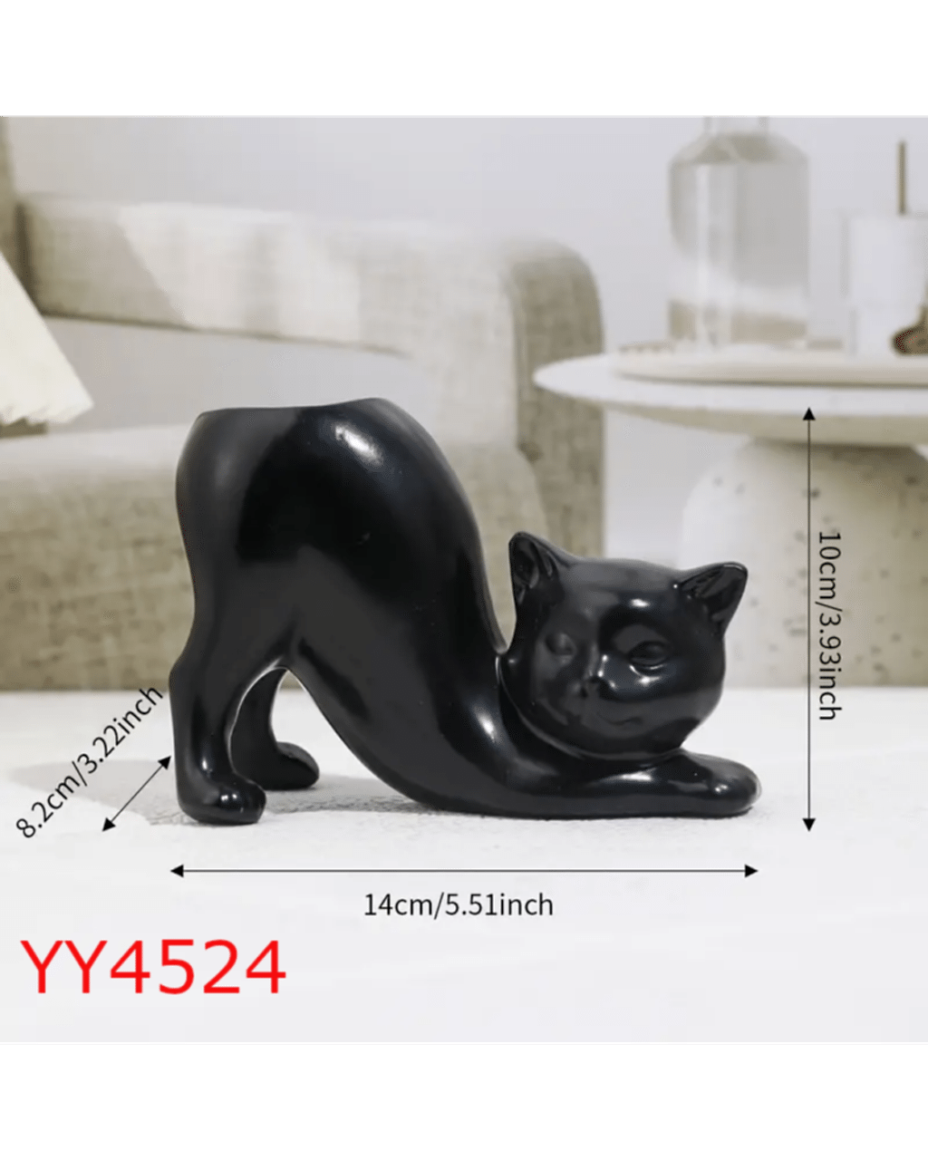  YY4524 Kedi Vazo Silikon Kalıp: Sevimli ve Anlamlı Hediye Seçeneği!