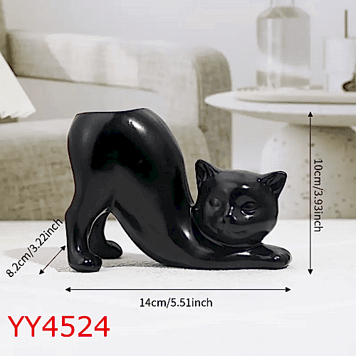  YY4524 Kedi Vazo Silikon Kalıp: Sevimli ve Anlamlı Hediye Seçeneği!