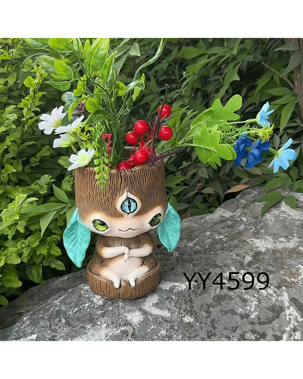 YY4599 Ağaç Elf Saksı Silikon Kalıp: Doğanın Zarafeti ve Sevimliliği Bir Arada Sunan Anlamlı Hediye!
