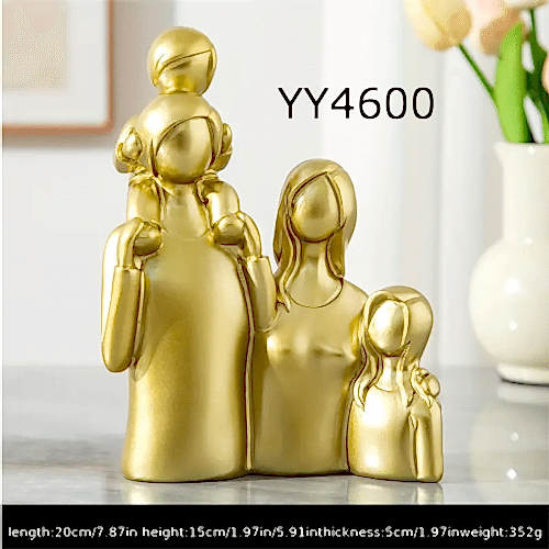 YY4600 SOYUT AİLE BİBLO SİLİKON KALIP: ANNELER GÜNÜ'NDE ANLAM DOLU BİR HEDİYE!