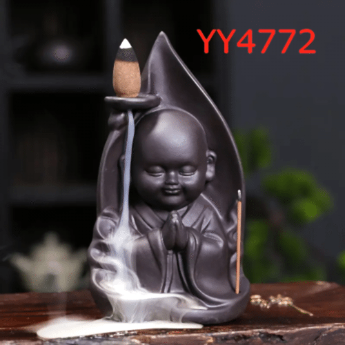 YY4772 Maitreya Buda Geri Akış Tütsülük Silikon Kalıp: Spiritüel ve Estetik Hediye Seçeneği!