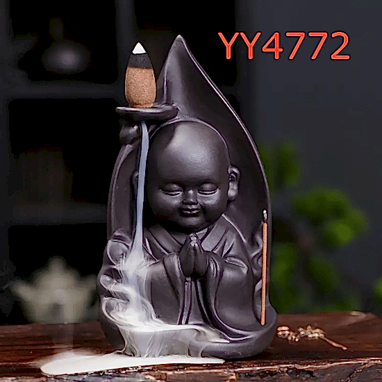 YY4772 Maitreya Buda Geri Akış Tütsülük Silikon Kalıp: Spiritüel ve Estetik Hediye Seçeneği!